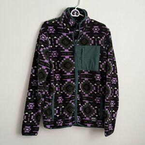 WeSC Moritz Aztec Polar Fleece Blanket Jacket